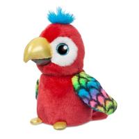 Aurora knuffelpapegaai Calypso 18 cm rood - thumbnail