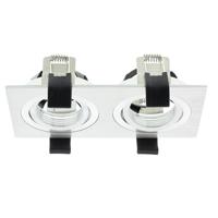 Klemko inbouw armatuur Lumico vierkant 2V aluminium pan tilt 863904 - thumbnail