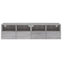 Tv-wandmeubels 2 st 60x30x30 cm bewerkt hout grijs sonoma eiken - thumbnail