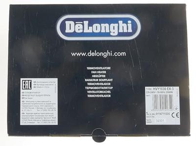 Delonghi HVY1030 Ventilatorkachel Wit/Grijs Delonghi HVY1030 Ventilatorkachel Wit/Grijs