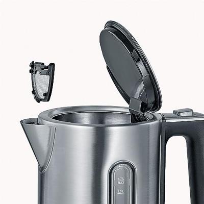 Severin WK3418 Waterkoker 1.7L 3000W RVS/Zwart Severin WK3418 Waterkoker 1.7L 3000W RVS/Zwart