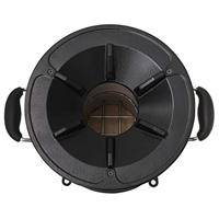 Camping houtkachel 45,5x33x25,5 cm roestvrij staal zilverkleur - thumbnail