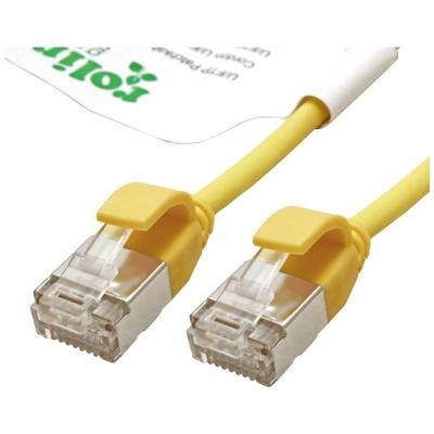 ROLINE GREEN F/UTP DataCenter Patchkabel Cat.6A (Class EA), LSOH, extra dun, geel, 0,3 m ROLINE GREEN F/UTP DataCenter Patchkabel Cat.6A (Class EA), LSOH, extra dun, geel, 0,3 m