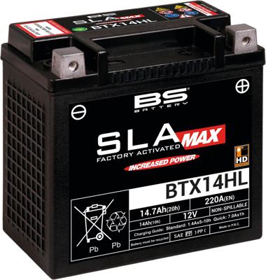 BS-BATTERY batterij "btx14hl". battery btx14hl bs sla-max hd