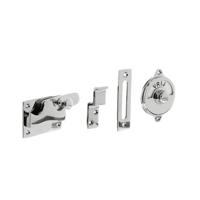 Intersteel WC-slot hendel vlak vrij/bezet chroom - thumbnail