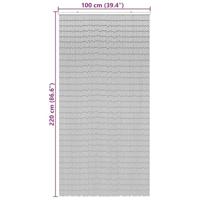 Insectengordijn 100x220 cm bamboe palmboom print - thumbnail