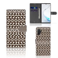 Samsung Galaxy Note 10 Plus Telefoon Hoesje Aztec Brown - thumbnail