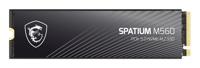 Hard Drive MSI SPATIUM M560 PCIE 5.0 NVME M.2 2TB 2 TB SSD - thumbnail