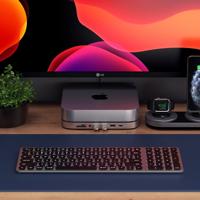 SATECHI Compact Verlicht Bluetooth Toetsenbord - Draadloos Bluetooth 5.0 & Multi-Apparaat Sync - Voor M2/M1 Macbook Pro/Air, M2/ M1 iPad Pro/Air, M2 Mac Mini, iMac M1 (Layout DE Duits) - thumbnail