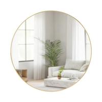 Umbra Hubba wandspiegel Rond Geelkoper - thumbnail