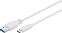 Goobay 67185 USB-C naar USB A 3.0-kabel, wit, USB 3.0-stekker (type A) - thumbnail