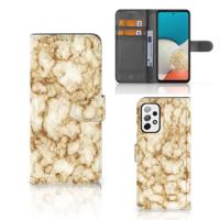 Samsung Galaxy A73 5G | Bookcase | Marmer Goud - thumbnail