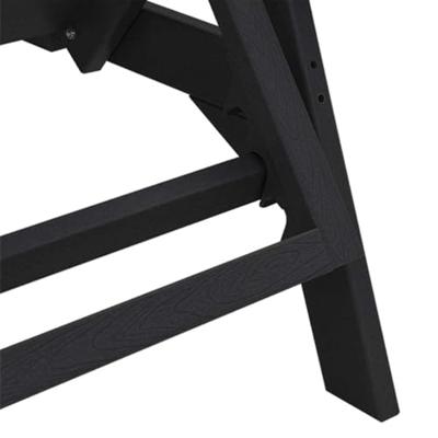 Ligstoel 2 pcs Zwart 195,5 x 53 x 98,5 cm Polyetheen