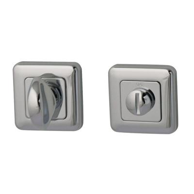 Hardbrass WC-badkamersluiting Qbe 8mm - chroom Hardbrass WC-badkamersluiting Qbe 8mm - chroom