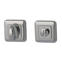 Hardbrass WC-badkamersluiting Qbe 8mm - chroom - thumbnail