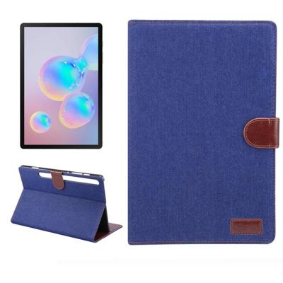 Voor Galaxy tab S6 10 5 T860 Dibase textuur PC horizontale Flip lederen beschermhoes met houder & kaartsleuven & portemonnee & fotolijstjes (donkerbla Voor Galaxy tab S6 10 5 T860 Dibase textuur PC horizontale Flip lederen beschermhoes met houder & kaartsleuven & portemonnee & fotolijstjes (donkerbla