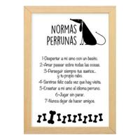 Schilderij Wit Hond 35 x 25 cm 32 x 25 cm - thumbnail