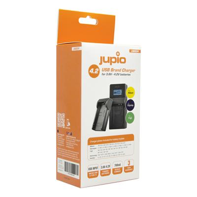 Jupio USB Brand Charger for Nikon/ Fuji/ Olympus 3.6V-4.2V batteries
