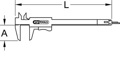 KS Tools 300.0510 NEW-50293 Zakschuifmaat KS Tools 300.0510 NEW-50293 Zakschuifmaat