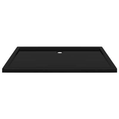 Douchebak rechthoekig 70x120 cm ABS zwart
