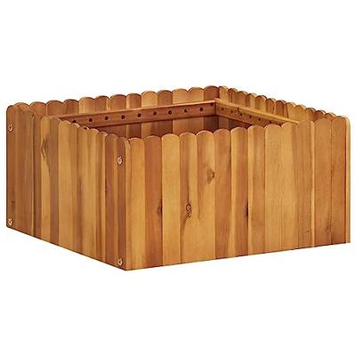 VidaXL Plantenbak verhoogd 50x50x25 cm massief acaciahout VidaXL Plantenbak verhoogd 50x50x25 cm massief acaciahout