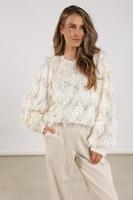 Nukus Jade Top Nkf01011 Blouse 17 Off White - thumbnail