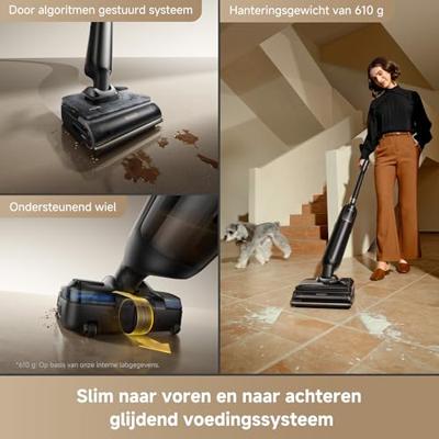 MOVA M50 ULTRA - Bezem- en vloerstofzuiger - 22.000 Pa - Robotarm - Opvouwbare en uitschuifbare handgreep - Dompelborstelwas 100°C