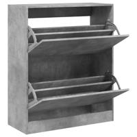 VidaXL Schoenenkast 80x34x96,5 cm bewerkt hout betongrijs - thumbnail