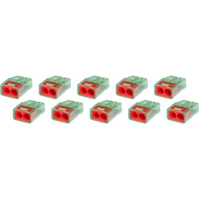 Lasklem Rood 2-polig 0.2-2.5 mm² - Set van 10