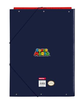 Ringmap Super Mario Trick Rood Donkerblauw A4 26 x 33.5 x 2.5 cm