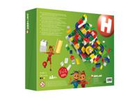 Hubelino knikkerbaan maxi bouwset, 213dlg. - thumbnail