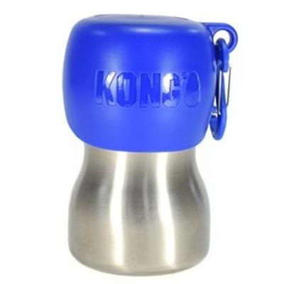 KONG H2O 255 ml rvs waterfles blauw