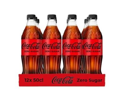 Frisdrank coca cola zero petfles 500ml | 12 stuks
