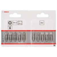 Bosch Accessories 2607001512 Kruis-bit PH 2 Extra hard C 6.3 10 stuk(s) - thumbnail