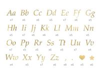 Letter Stickers Goud - thumbnail