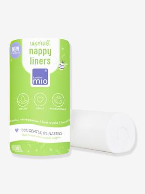 100 biologisch afbreekbare inlegdoekjes voor luiers BAMBINO MIO wit