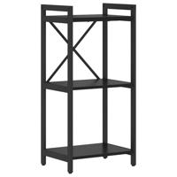 Boekenkast Zwart eiken 40 x 30 x 83 cm Bewerkt hout - thumbnail