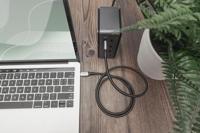 Digitus USB-C-kabel USB 4.0 USB-C stekker 3.00 m Zwart Afscherming gevlochten, Afgeschermd, Scheurbestendig, Rond, 8K UHD DB-300443-030-S - thumbnail