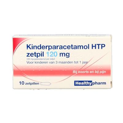 Healthypharm Paracetamol kind 120mg 10 Zetpillen