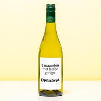 Wijnfles 9 Maanden Met Liefde Gerijpt - Wit (Sauvignon Blanc) - thumbnail