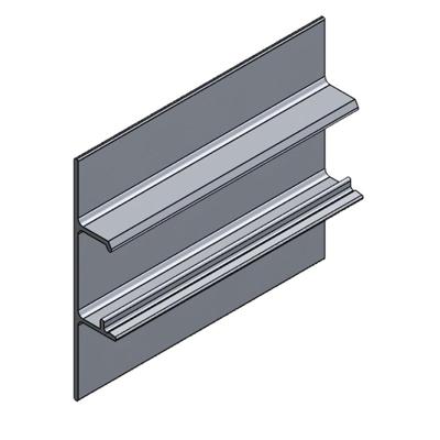 F140N/3000-Klikkap aluminium geanod. 3000mm, verhoogd F140N/3000-Klikkap aluminium geanod. 3000mm, verhoogd