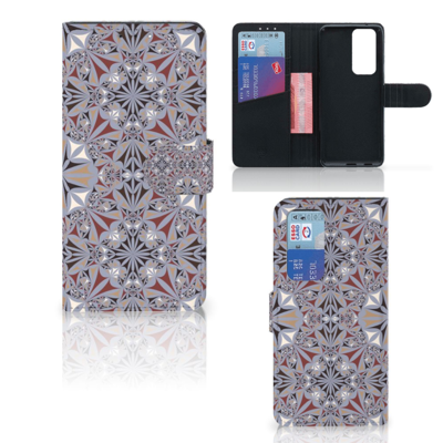 OPPO Find X3 Neo 5G | Bookcase | Flower Tiles