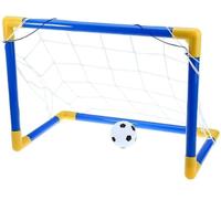 Mini Voetbaldoel set met Bal en Pomp - Goal - 81x 43 x 52 cm - thumbnail