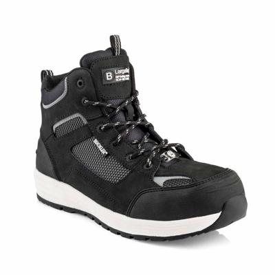 BuckBootz Werkschoen Largobay Sneaker Mid BAZ S1P ESD Zwart | Zwart | Maat 40 - 00.176.063.40 BuckBootz Werkschoen Largobay Sneaker Mid BAZ S1P ESD Zwart | Zwart | Maat 40 - 00.176.063.40