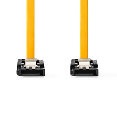 Nedis SATA Kabel | 6 Gbps | SATA 7-Pins Female | SATA 7-Pins Female | Vernikkeld | 1.00 m | Plat | PVC | Geel | Doos - CCGB73250YE10