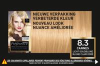 L’Oréal Paris Préférence 8.3 - Licht Goudblond - Haarverf met Color extender - thumbnail