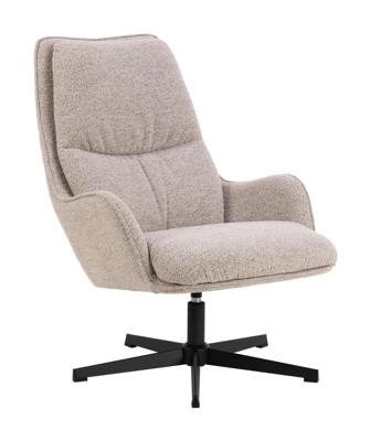 Bendt Draaifauteuil 'Damiano' Bouclé, kleur Beige