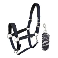EQPro Precious Halsterset donkerblauw maat:pony - thumbnail