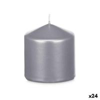 Kaars Acorde Zilverkleurig 7 x 7,5 x 7 cm (24 Stuks) - thumbnail