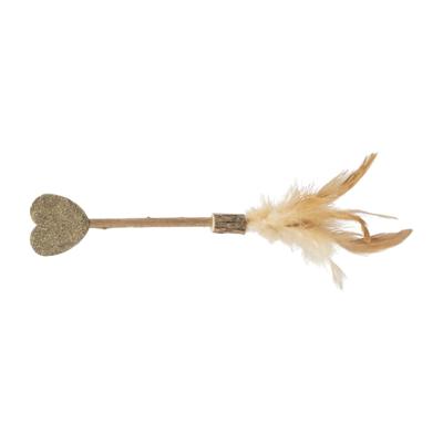 Trixie matatabi lolly hart catnip kattenspeelgoed met veren Trixie matatabi lolly hart catnip kattenspeelgoed met veren